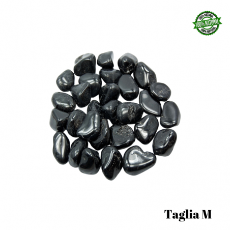 Tormalina Nera Pietra Burattata Medium (± 25/35mm - ± 19/29gr.) - Qualità A