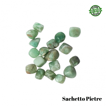 Fluorite Verde Sacchetto Pietre Burattate (4 Pietre - 50gr.) - Qualità A
