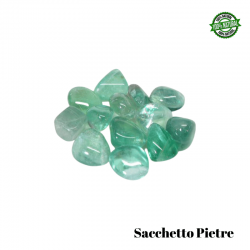 Fluorite Verde Sacchetto Pietre Burattate (4 Pietre - 50gr.) - Qualità AA