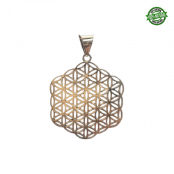 Fiore della Vita Pendente in Bronzo esagonale - 3,5cm