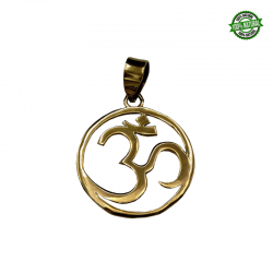 OM Pendente in Bronzo tondo - 3cm