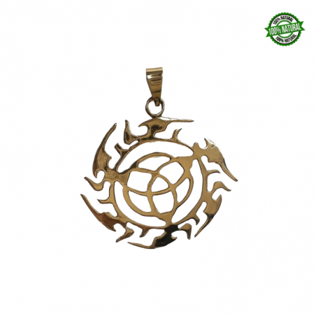 Albero della Vita Pendente in Bronzo tondo - 4cm