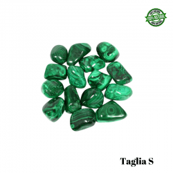 Malachite Pietra Burattata Small (± 20/30mm - ± 10/18gr.) - Qualità AA