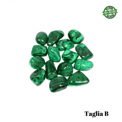 Malachite Pietra Burattata Big (± 30/50mm - ± 30/60gr.) - Qualità AA