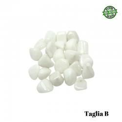 Quarzo Bianco Latteo Pietra Burattata Big (± 30/50mm - ± 30/60gr.) - Qualità A