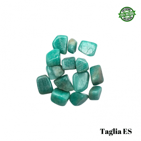 Amazzonite Pietra Burattata Extra Small (± 10/18mm - ± 4/8gr.) - Qualità A