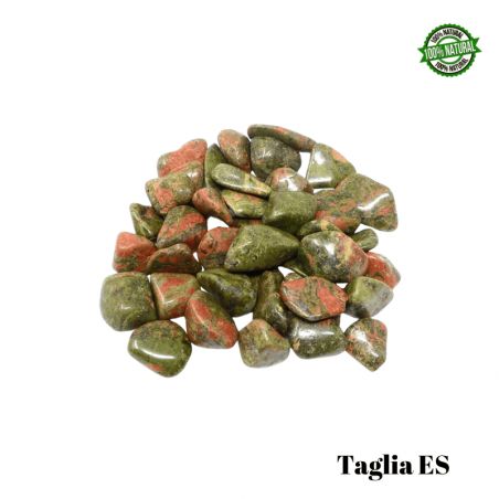 Unakite Pietra Burattata Extra Small (± 10/18mm - ± 4/8gr.) - Qualità A