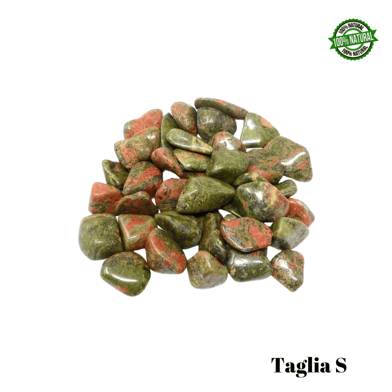 Unakite Pietra Burattata Small (± 20/30mm - ± 10/18gr.) - Qualità A