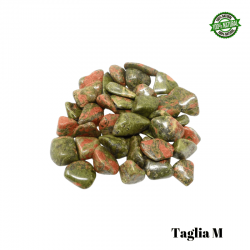 Unakite Pietra Burattata Medium (± 25/35mm - ± 19/29gr.) - Qualità A