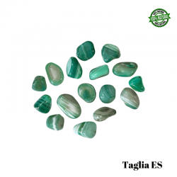 Agata Verde Pietra Burattata Extra Small (± 10/18mm - ± 4/8gr.) - Qualità AB