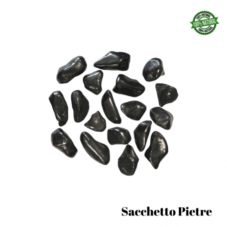 Shungite Sacchetto Pietre Burattate (4 Pietre - 50gr.) - Qualità A