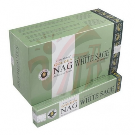 Incenso Golden Nag Salvia Bianca Vijayshree - Purificazione e Armonia
