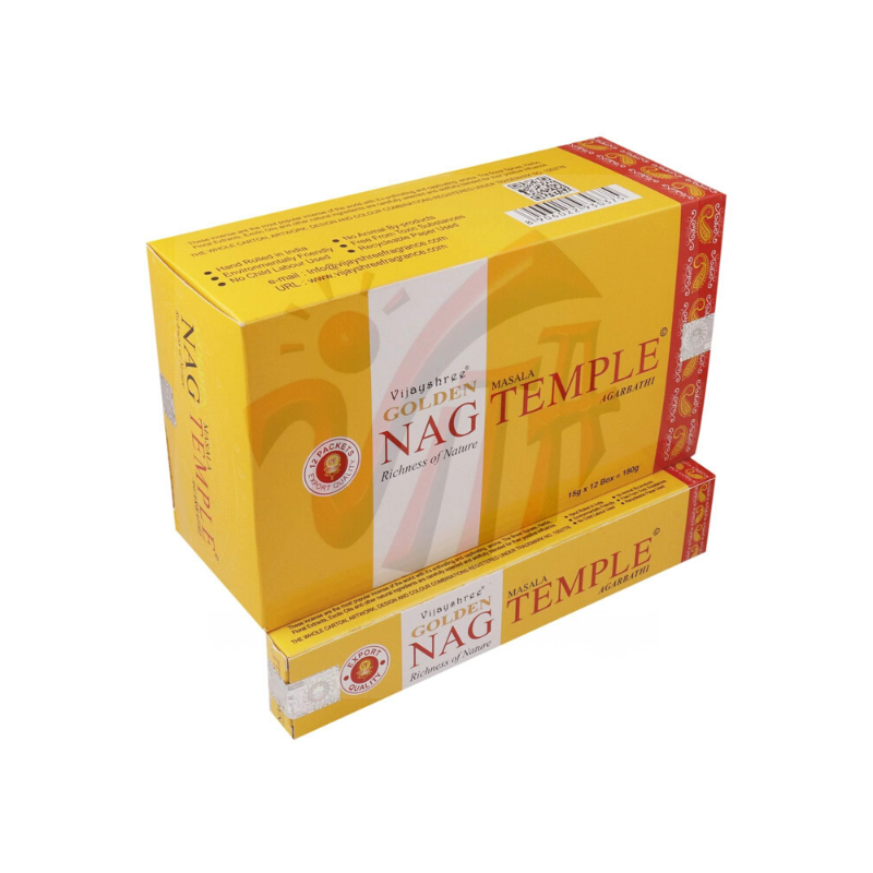 Golden Nag Temple Incenso Vijayshree – Masala Premium