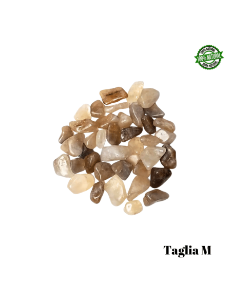 Citrino Naturale Pietra Burattata Medium (± 25/35mm - ± 19/29gr.) - Qualità A