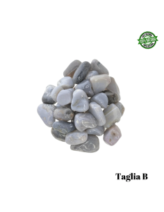 Agata Grigia Pietra Burattata Big (± 30/50mm - ± 30/60gr.) - Qualità A