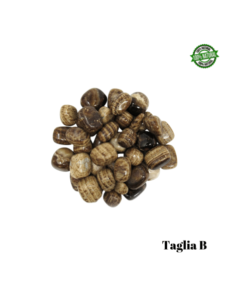 Aragonite Marrone Pietra Burattata Big (± 30/50mm - ± 30/60gr.) - Qualità A