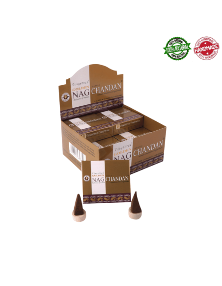 Golden Nag Chandan Coni Incenso Chandan Vijayshree Masala
