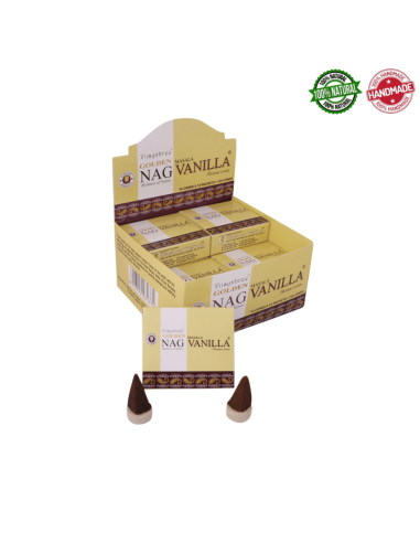 Golden Nag Vaniglia Coni Incenso Vijayshree Vanilla Masala