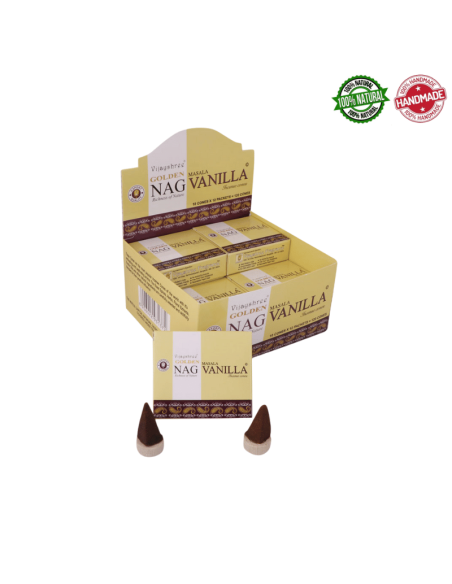 Golden Nag Vaniglia Coni Incenso Vijayshree Vanilla Masala
