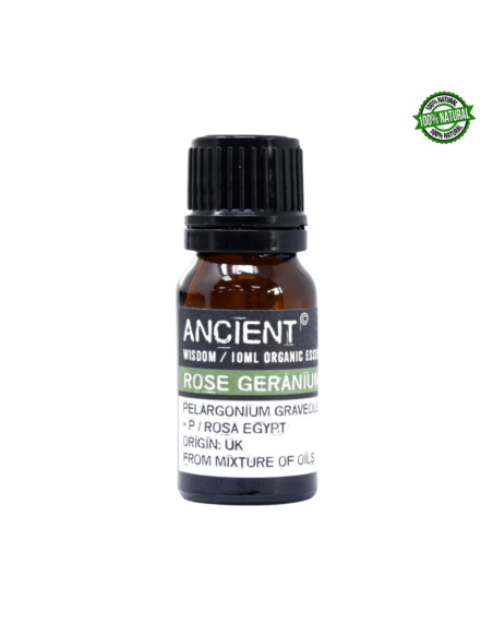 Geranio & Rosa 100% Olio Essenziale Rose & Geranium Bio Organico - 10ml