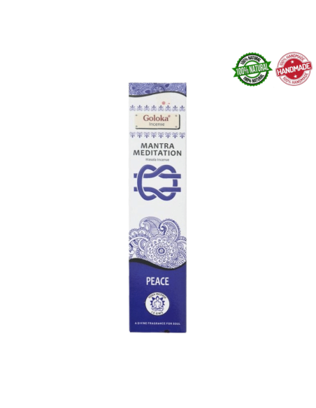 Pace Mantra Meditatione Bastoncini incenso Goloka Yoga Peace Masala