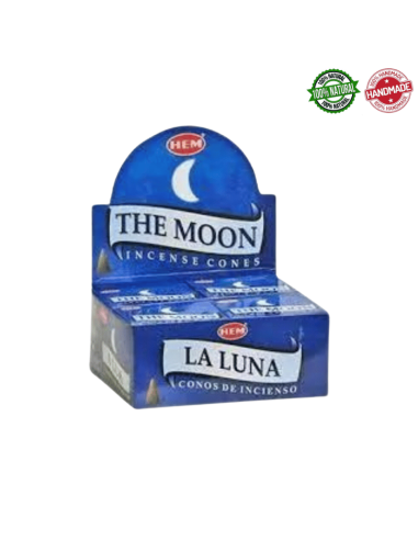 La Luna 10 Coni Incenso Hem The Moon Masala con supporto