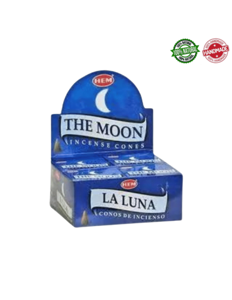 La Luna 10 Coni Incenso Hem The Moon Masala con supporto