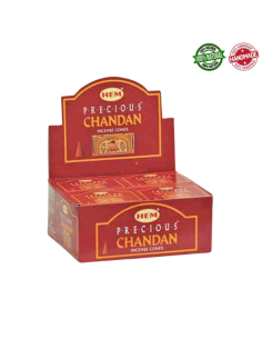 Chandan Prezioso 10 Coni Incenso Hem Precious Chandan Masala con supporto