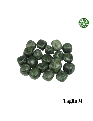 Giada Nefrite Pietra Burattata Medium (± 25/35mm - ± 19/29gr.) - Qualità A