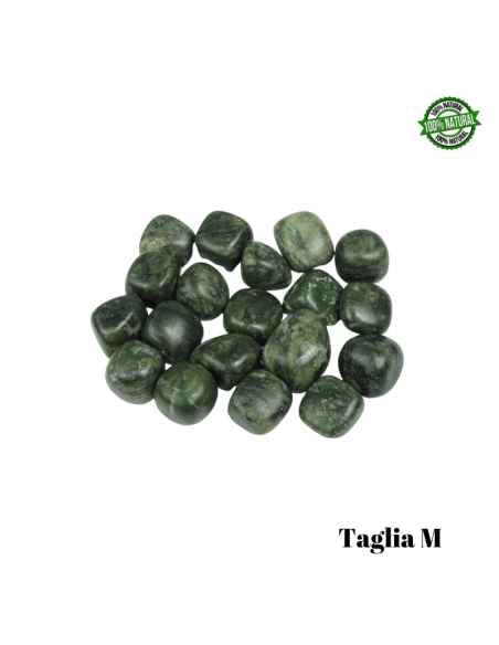 Giada Nefrite Pietra Burattata Medium (± 25/35mm - ± 19/29gr.) - Qualità A