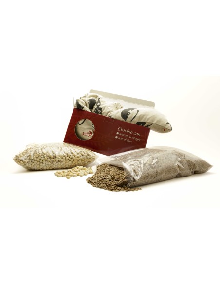 Fascia con noccioli di ciliegia - (58 x 13 x 5,5cm) - (900 - 970gr.) - Gatti