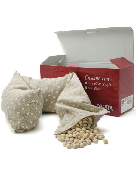 Cuscino con noccioli di ciliegia e Timo Montano