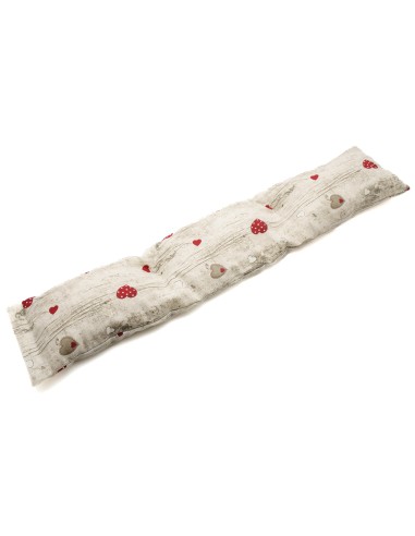 Fascia con Semi di Lino - (58 x 13 x 4cm) - (900 - 970gr.) - Cuori su Legno