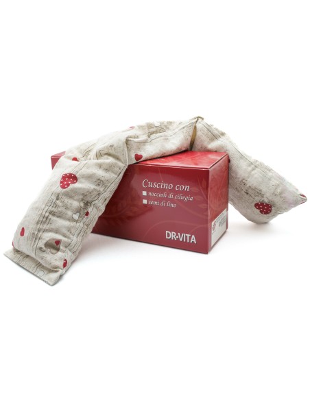 Fascia con Semi di Lino - (58 x 13 x 4cm) - (900 - 970gr.) - Cuori su Legno