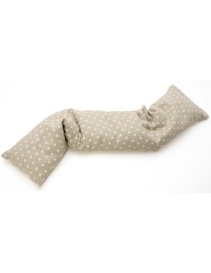 Fascia con Semi di Lino - (58 x 13 x 4cm) - (900 - 970gr.) - Cuoricini Bianchi 2
