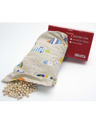 Cuscino con noccioli di ciliegia - (32 x 19 x 5cm) - (570 - 710gr.) - Pesciolini