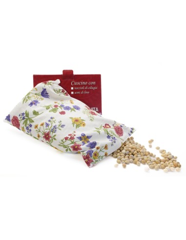 Cuscino con noccioli di ciliegia - (32 x 19 x 5cm) - (570 - 710gr.) - Fiori di Campo