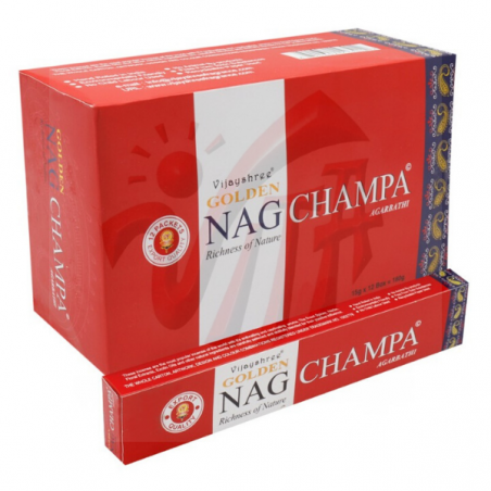 Golden Nag Champa Bastoncini Incenso Vijayshree Masala