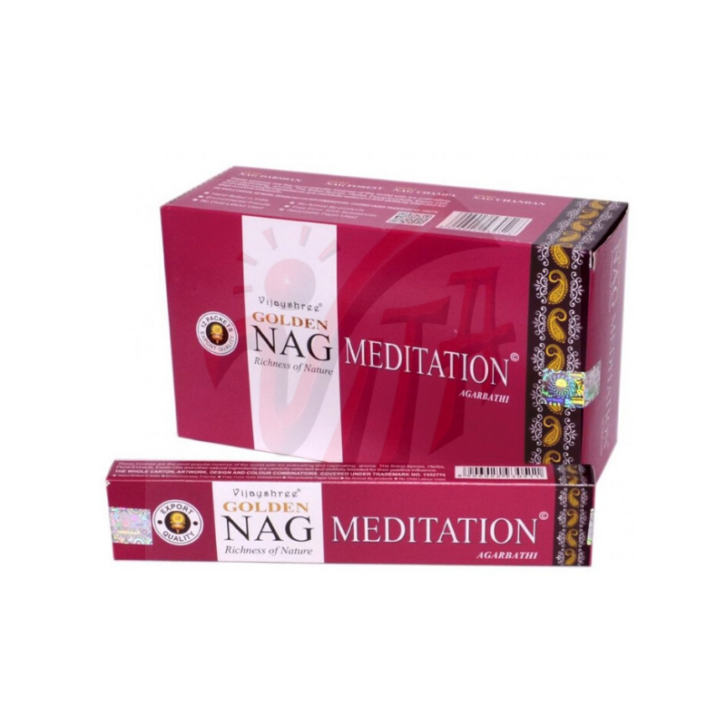 Golden Nag Meditazione Bastoncini Incenso Vijayshree Meditation Masala