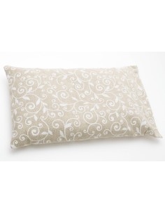 Cuscino con semi di lino - (32 x 19cm) - (650 - 780gr.) - Arabesque Bianco