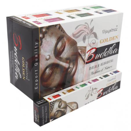 Golden Nag Buddha Bastoncini Incenso Vijayshree Masala