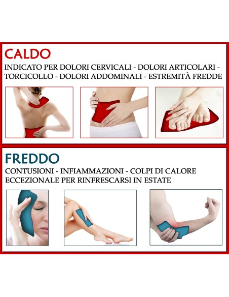 Fascia con Semi di Lino - (58 x 13 x 4cm) - (900 - 970gr.) - Gnomo