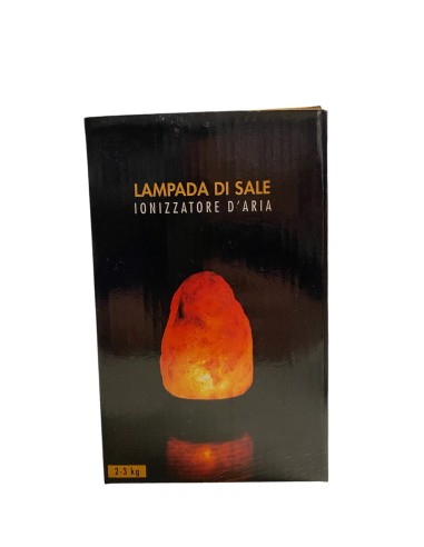 Lampada di Sale Ionizzante con Luce Calda e Purificazione Aria