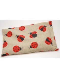 Cuscino con noccioli di ciliegia - (32 x 19 x 5cm) - (570 - 710gr.) - Coccinelle
