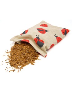 Cuscino con semi di lino - (32 x 19cm) - (650 - 780gr.) - Coccinelle 2