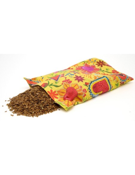 Cuscino con semi di lino - (32 x 19cm) - (650 - 780gr.) - Amare