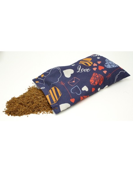 Cuscino con semi di lino - (32 x 19cm) - (650 - 780gr.) - Mexiyel