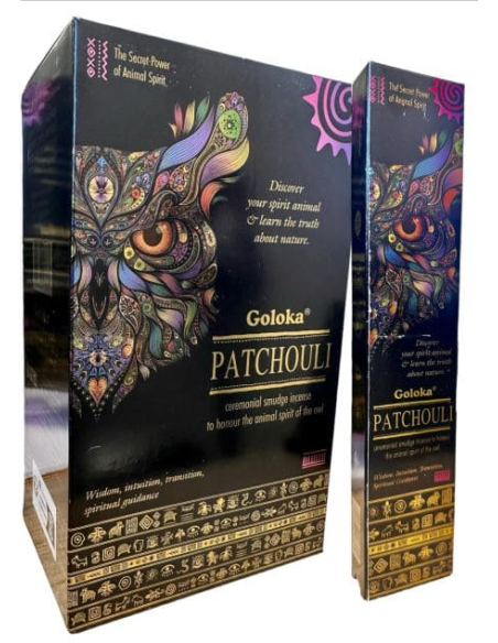Incenso Goloka Patchouli Naturale per Relax e Meditazione