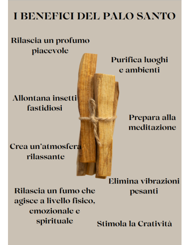 Legnetti Palo Santo bastoncini legno santo - 10cm