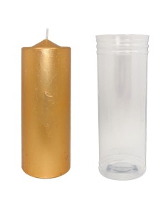 Candela Dorata Esoterica – Cero non profumato 14x5,5cm 300g
